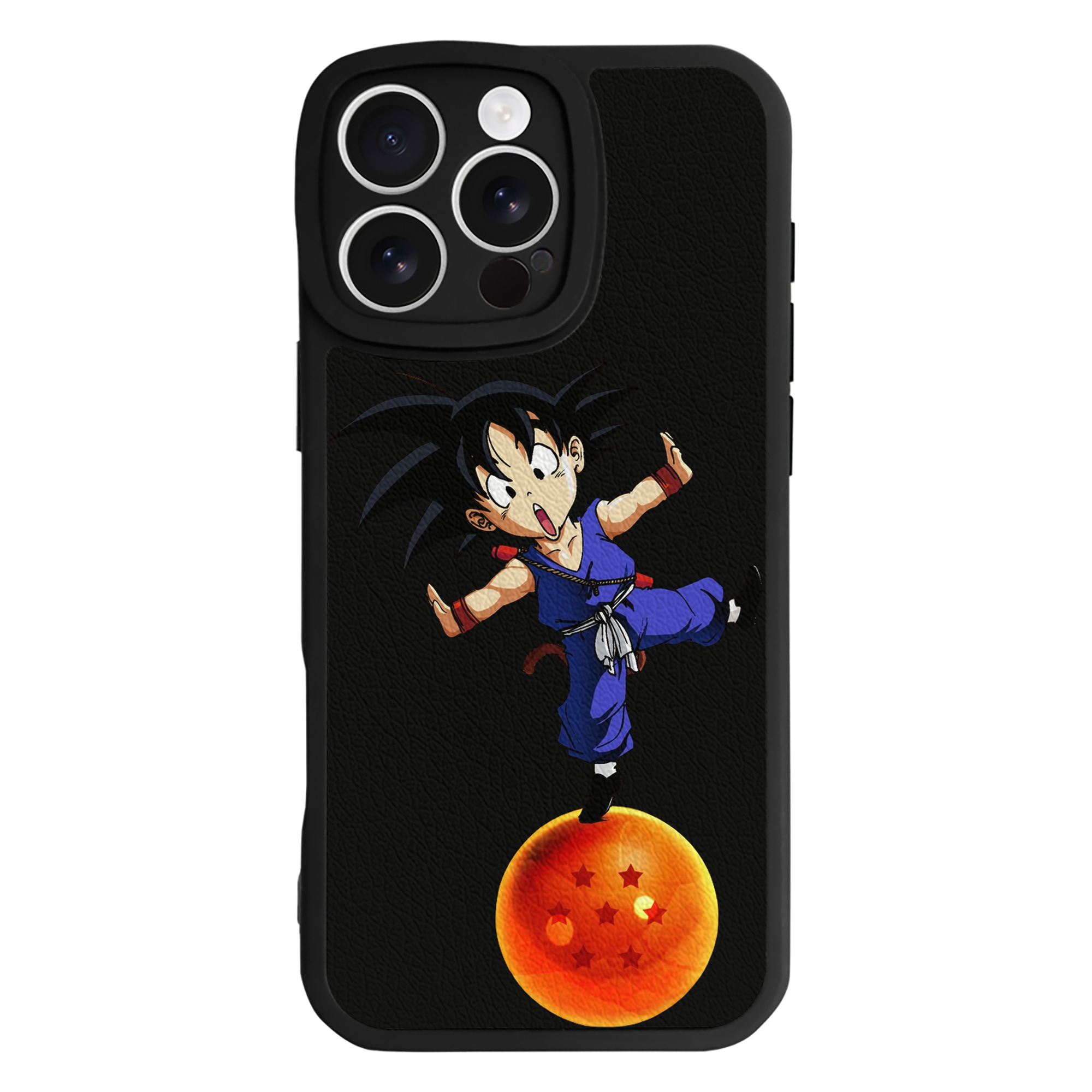 （画像用） ドラゴンボール 孫悟空（そん ごくう）Son Goku カカロット DRAGON BALL Kakarotto 【iPhone 16シリーズ対応】シリコンスマホケース（レザー調） 材質：シリコン